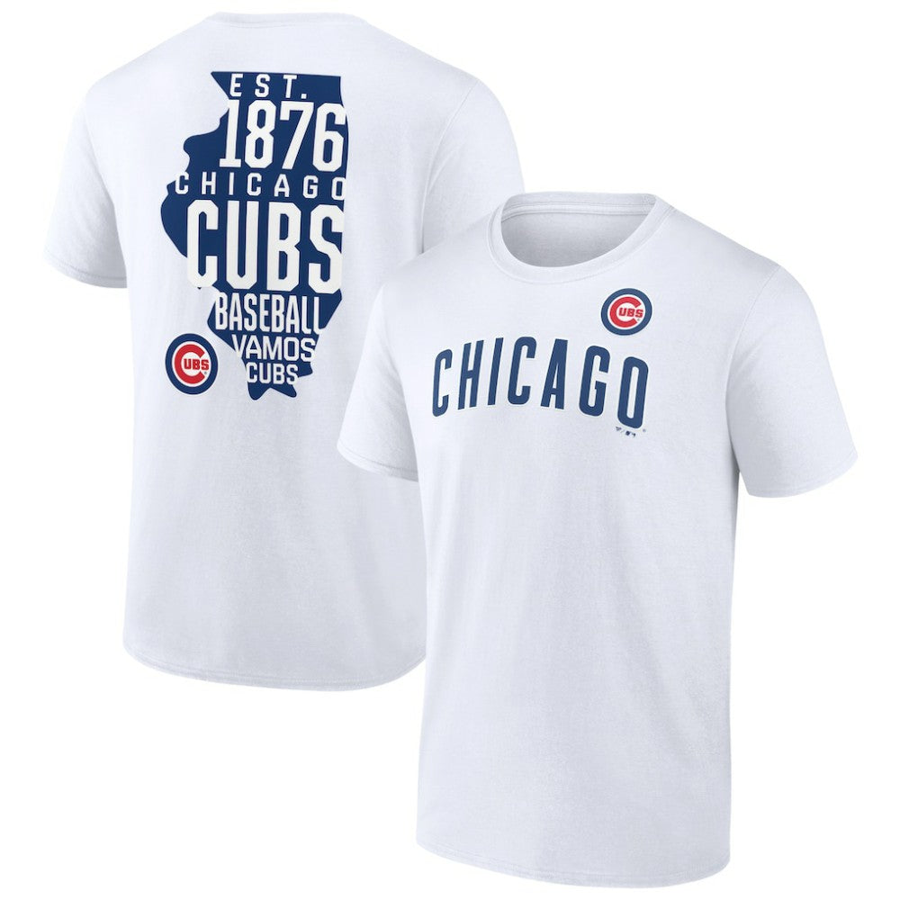 Chicago Cubs Team Hot Shot T-Shirt - White - MLB Discount
