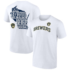 Milwaukee Brewers Team Hot Shot T-Shirt - White - MLB Sale
