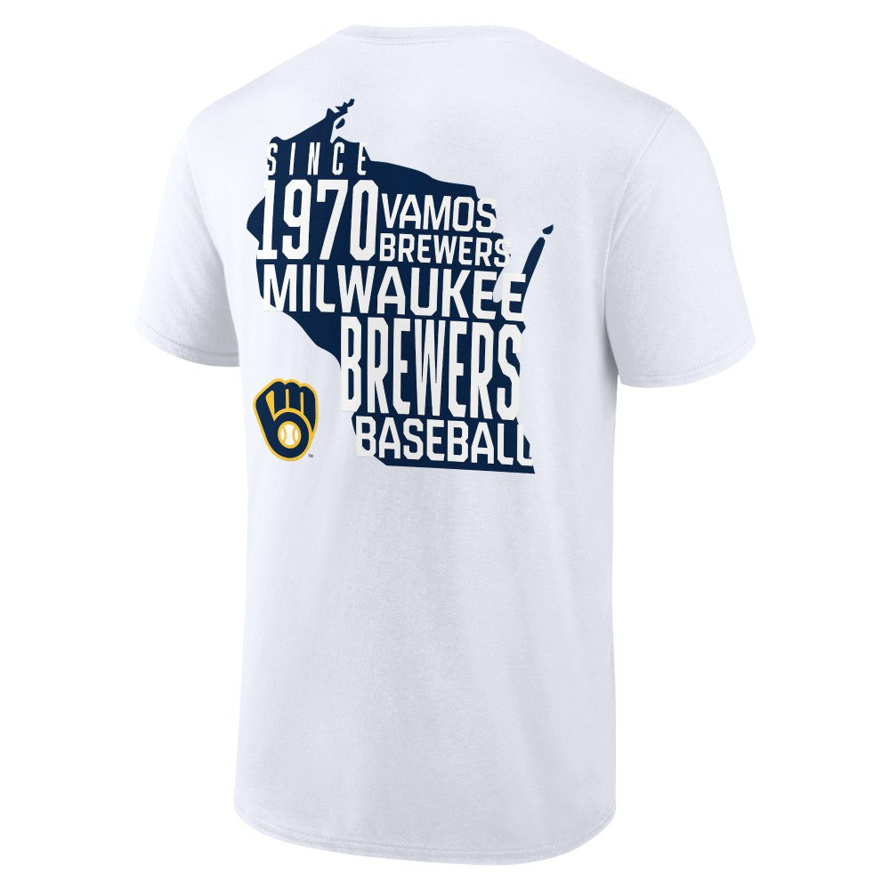 Milwaukee Brewers Team Hot Shot T-Shirt - White - MLB Sale