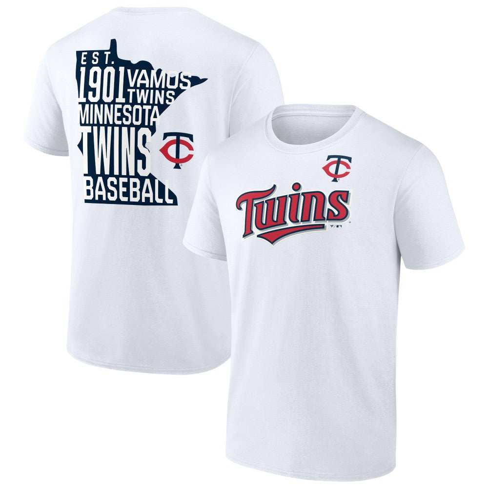 Minnesota Twins Team Hot Shot T-Shirt - White - MLB Lifestyle