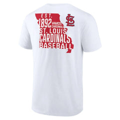 St. Louis Cardinals Team Hot Shot T-Shirt - White - MLB Lifestyle