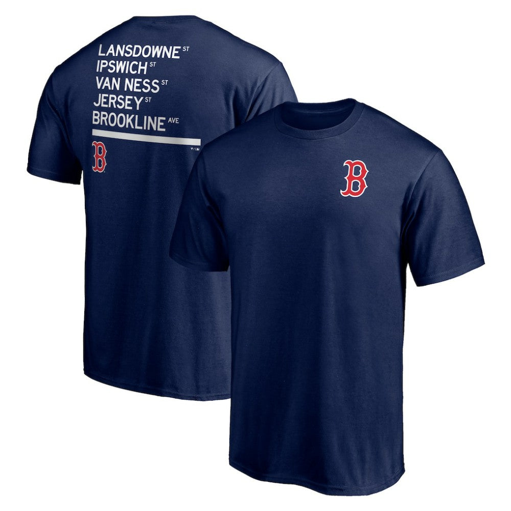 Boston Red Sox Team Hometown Collection Streets T-Shirt - Navy - MLB Discount