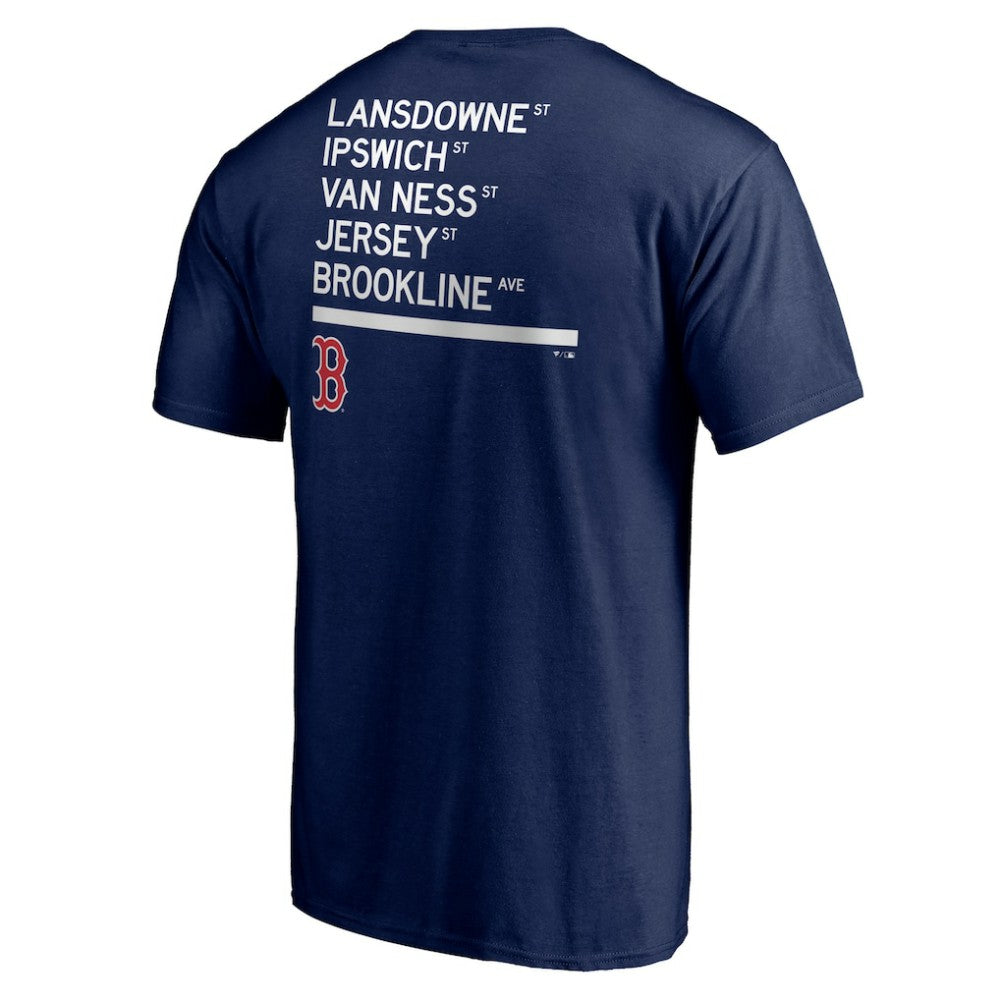 Boston Red Sox Team Hometown Collection Streets T-Shirt - Navy - MLB Discount