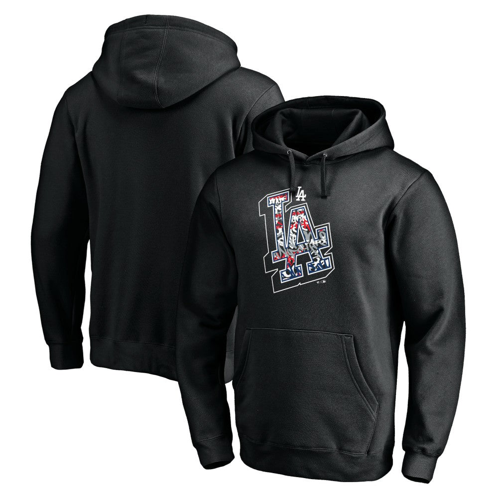 Los Angeles Dodgers Team Hometown Collection Tag Pullover Hoodie - Black - MLB on Sale