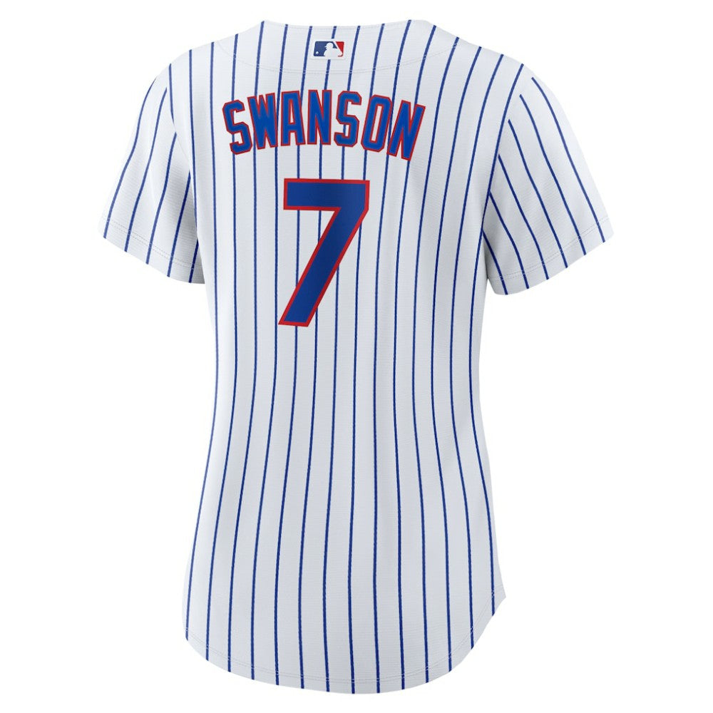 Dansby Swanson Chicago Cubs Nike Women's Home Replica Player Jersey - White/Royal - Nike Online