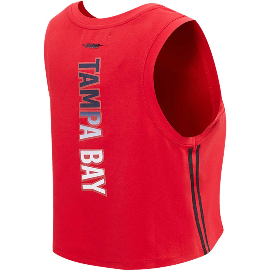 Tampa Bay Buccaneers Pro Standard Women's Ombre Wordmark Classic Cropped Tank Top Red