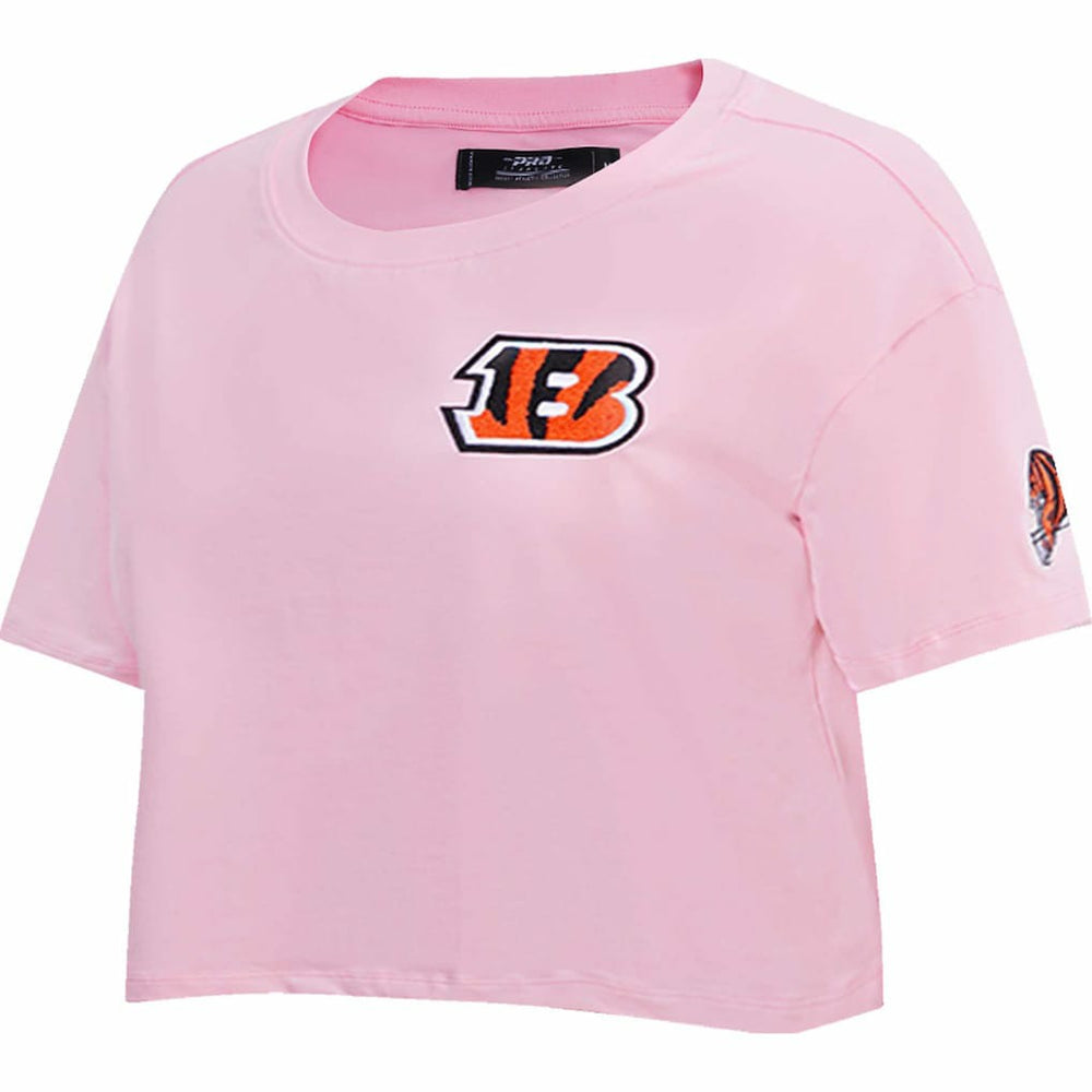 Cincinnati Bengals Pro Standard Women's Cropped Boxy T-Shirt Pink