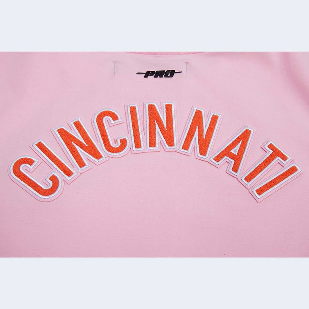 Cincinnati Bengals Pro Standard Women's Cropped Boxy T-Shirt Pink