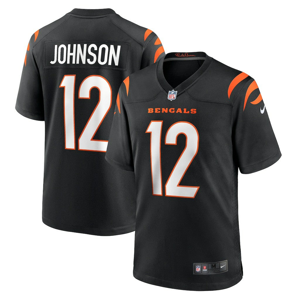 Nike Tyron Johnson Cincinnati Bengals Home Game Player Jersey Black