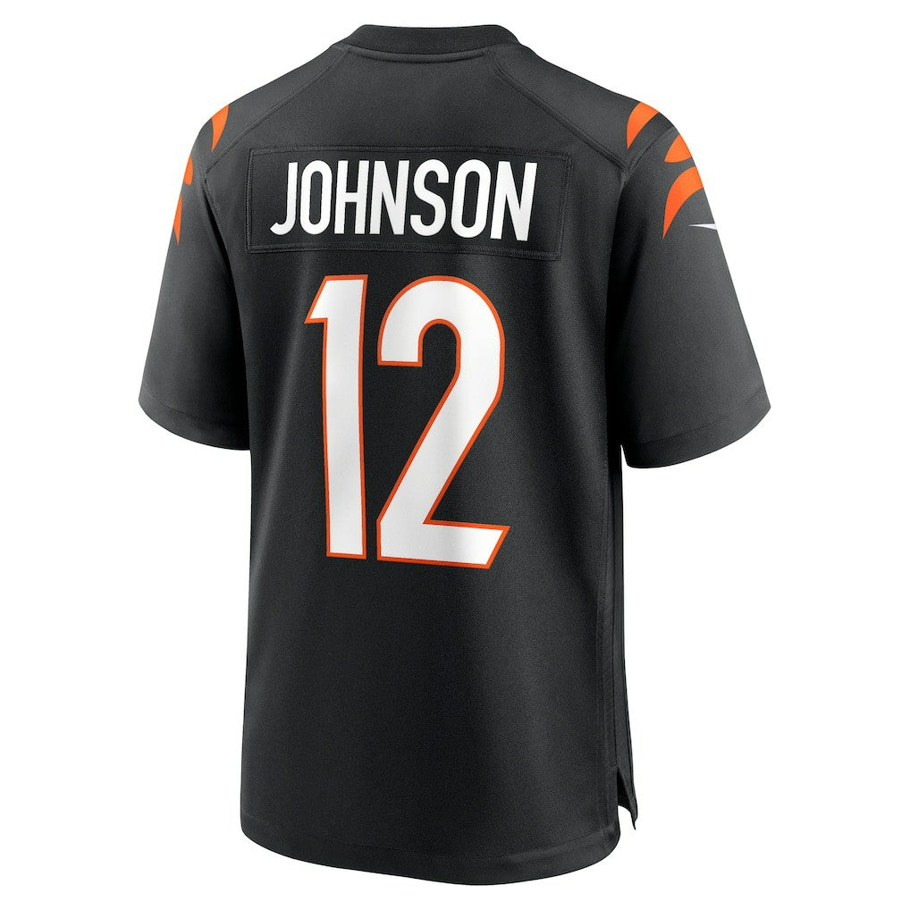 Nike Tyron Johnson Cincinnati Bengals Home Game Player Jersey Black