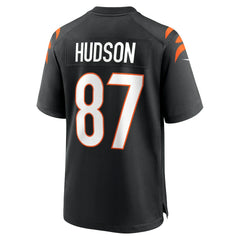 Nike Tanner Hudson Cincinnati Bengals Home Game Player Jersey Black