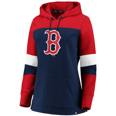 Boston Red Sox Women's Plus Size Colorblock Pullover Hoodie - Navy - MLB on Sale