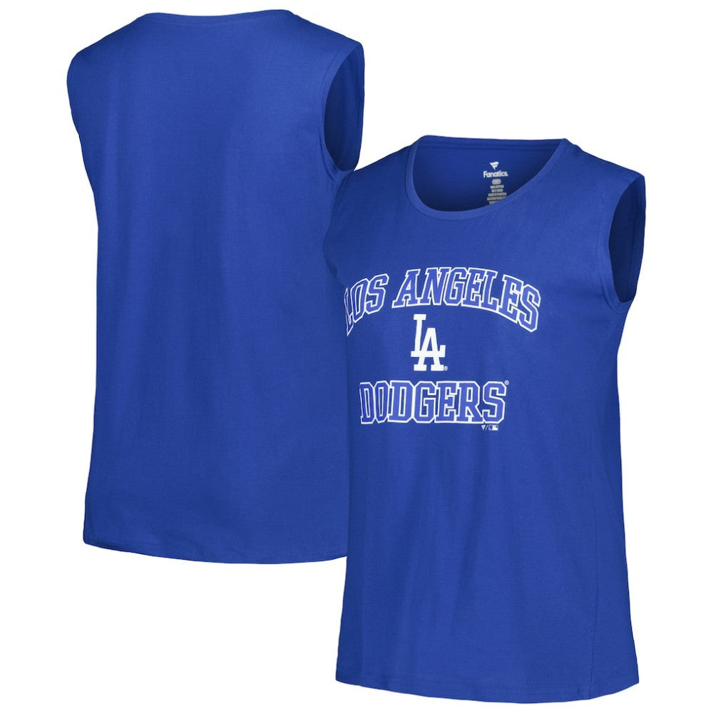 Los Angeles Dodgers Profile Women's Plus Size Tank Top - Royal - MLB Lifestyle