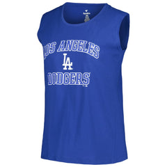 Los Angeles Dodgers Profile Women's Plus Size Tank Top - Royal - MLB Lifestyle
