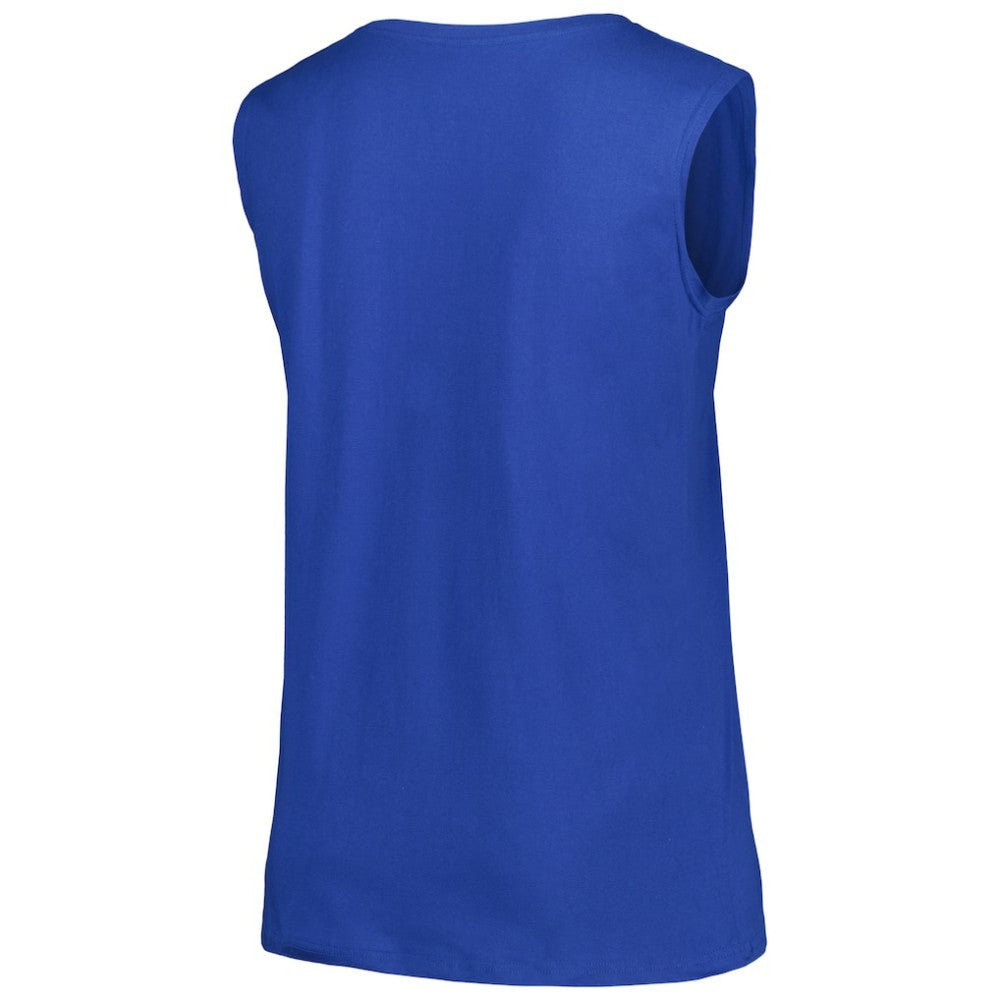 Los Angeles Dodgers Profile Women's Plus Size Tank Top - Royal - MLB Lifestyle