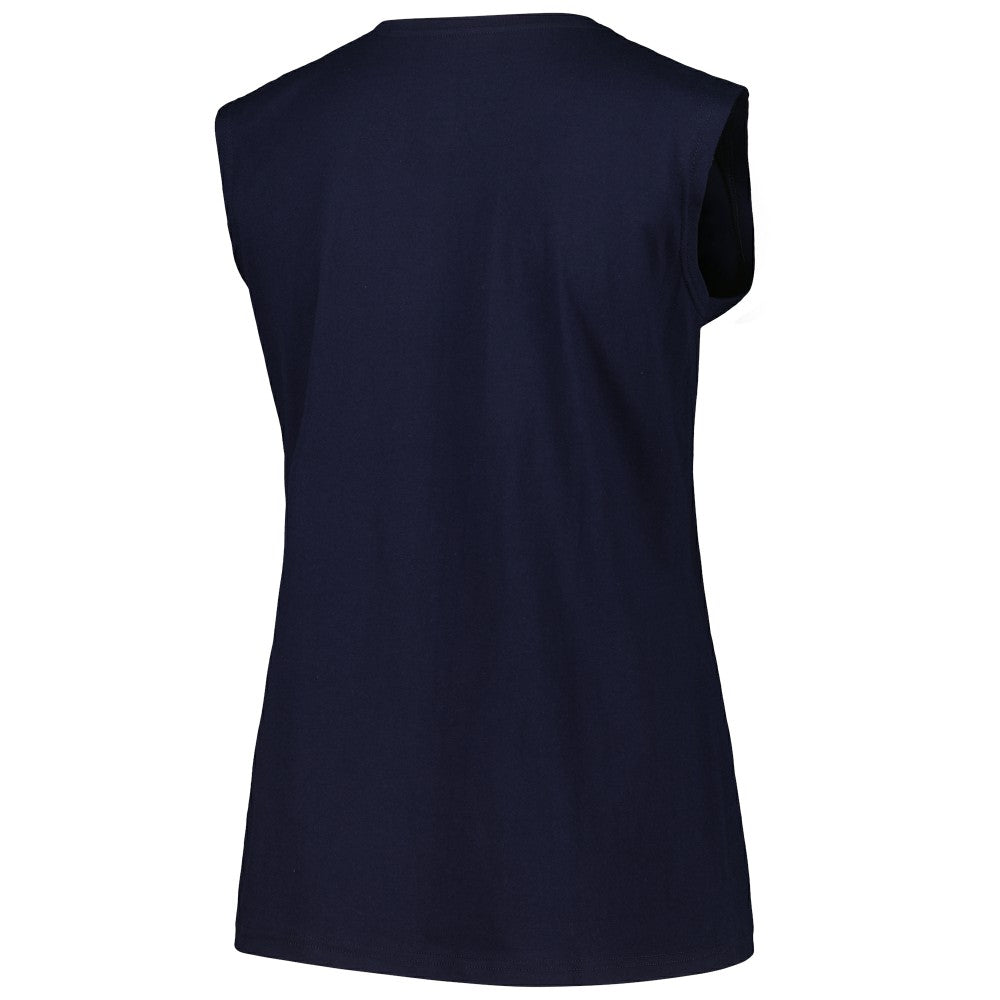 Milwaukee Brewers Profile Women's Plus Size Tank Top - Navy - MLB Discount