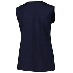 Milwaukee Brewers Profile Women's Plus Size Tank Top - Navy - MLB Discount