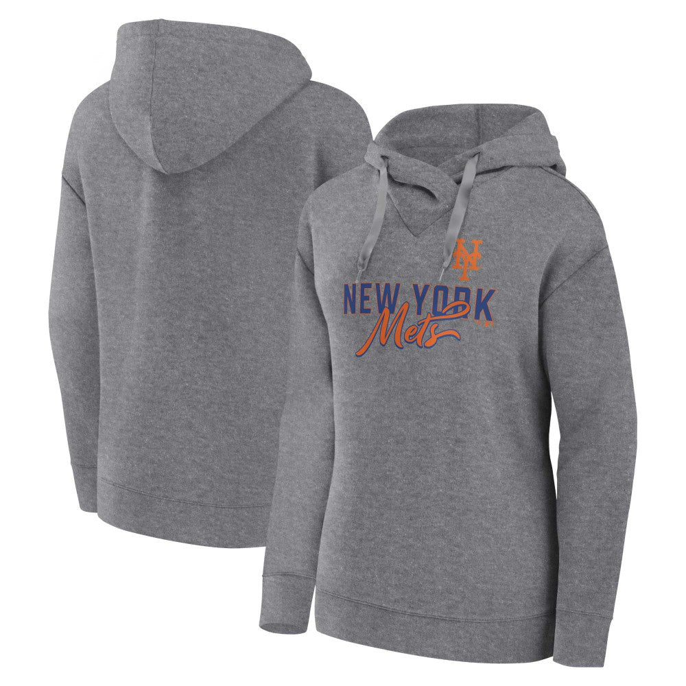 Profile New York Mets Women's Plus Size Pullover Hoodie - Heather Gray - MLB on Sale
