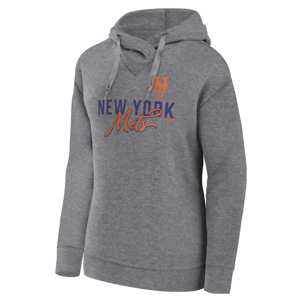 Profile New York Mets Women's Plus Size Pullover Hoodie - Heather Gray - MLB on Sale