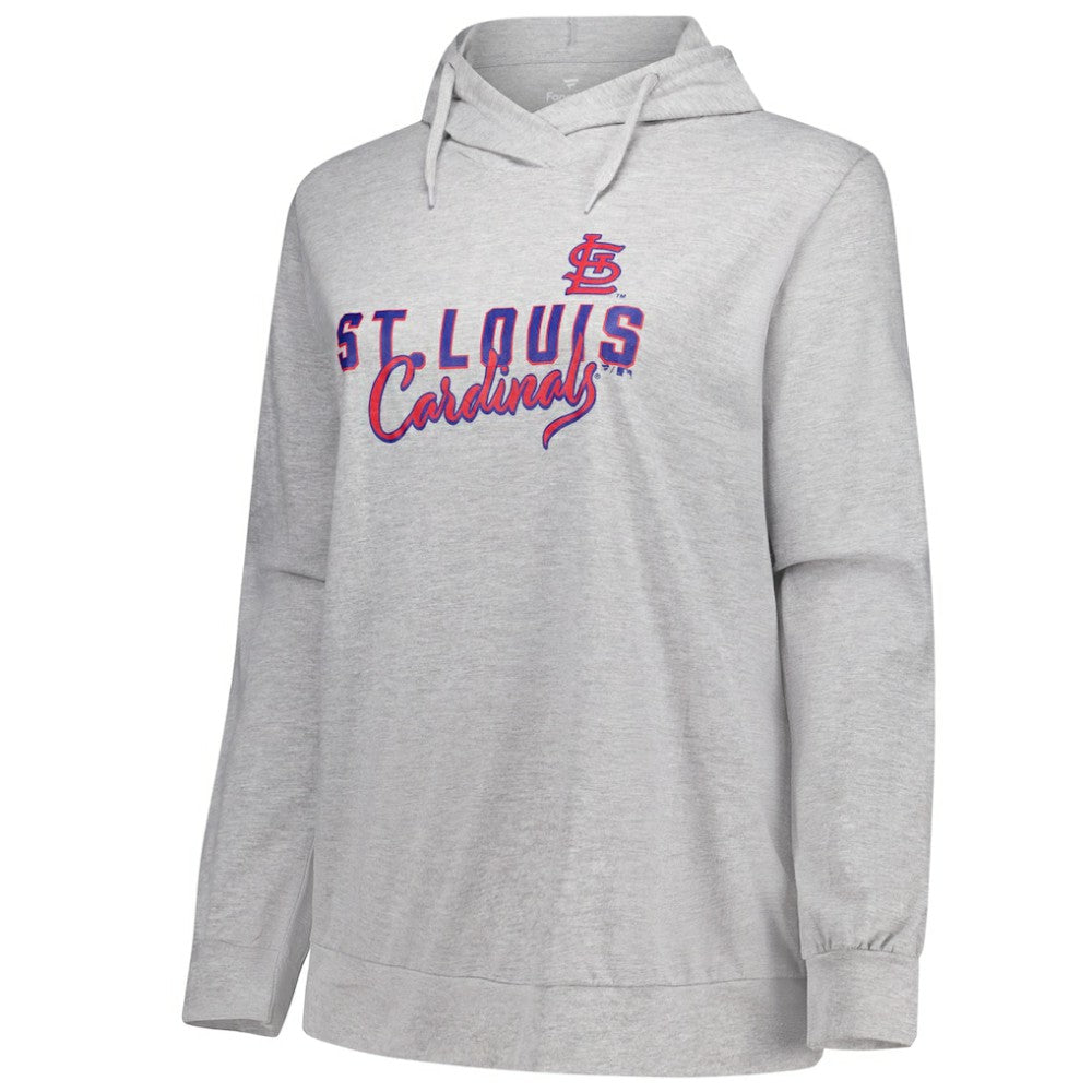Profile St. Louis Cardinals Women's Plus Size Pullover Hoodie - Heather Gray - MLB Sale