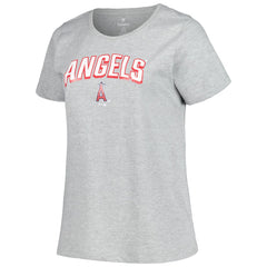 Los Angeles Angels Profile Women's Plus Size T-Shirt Combo Pack - Black/Heather Gray - MLB on Sale