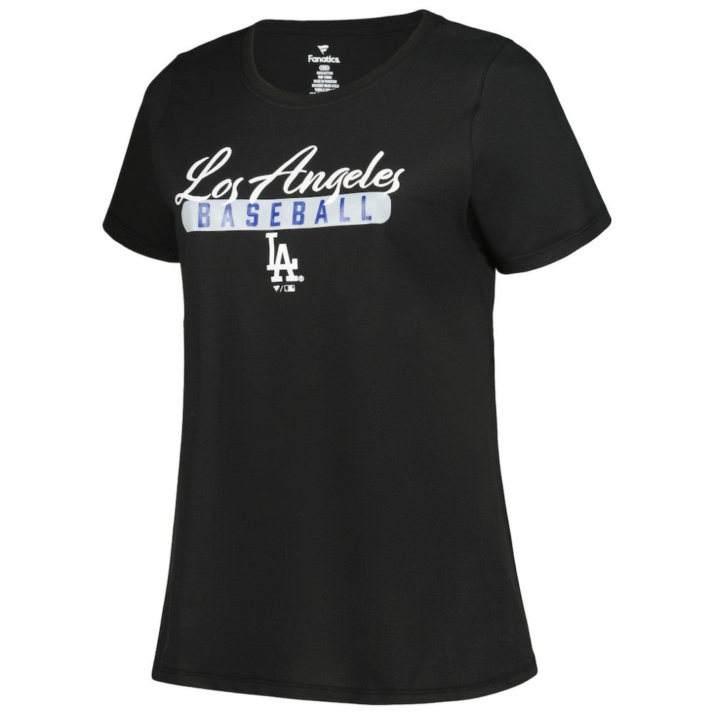 Los Angeles Dodgers Profile Women's Plus Size T-Shirt Combo Pack - Black/Heather Gray - MLB Lifestyle