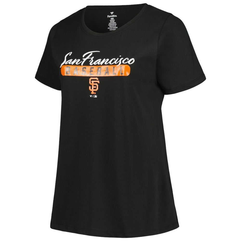 San Francisco Giants Profile Women's Plus Size T-Shirt Combo Pack - Black/Heather Gray - MLB Lifestyle