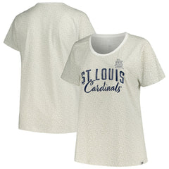 St. Louis Cardinals Profile Women's Plus Size Leopard T-Shirt - White - MLB Sale