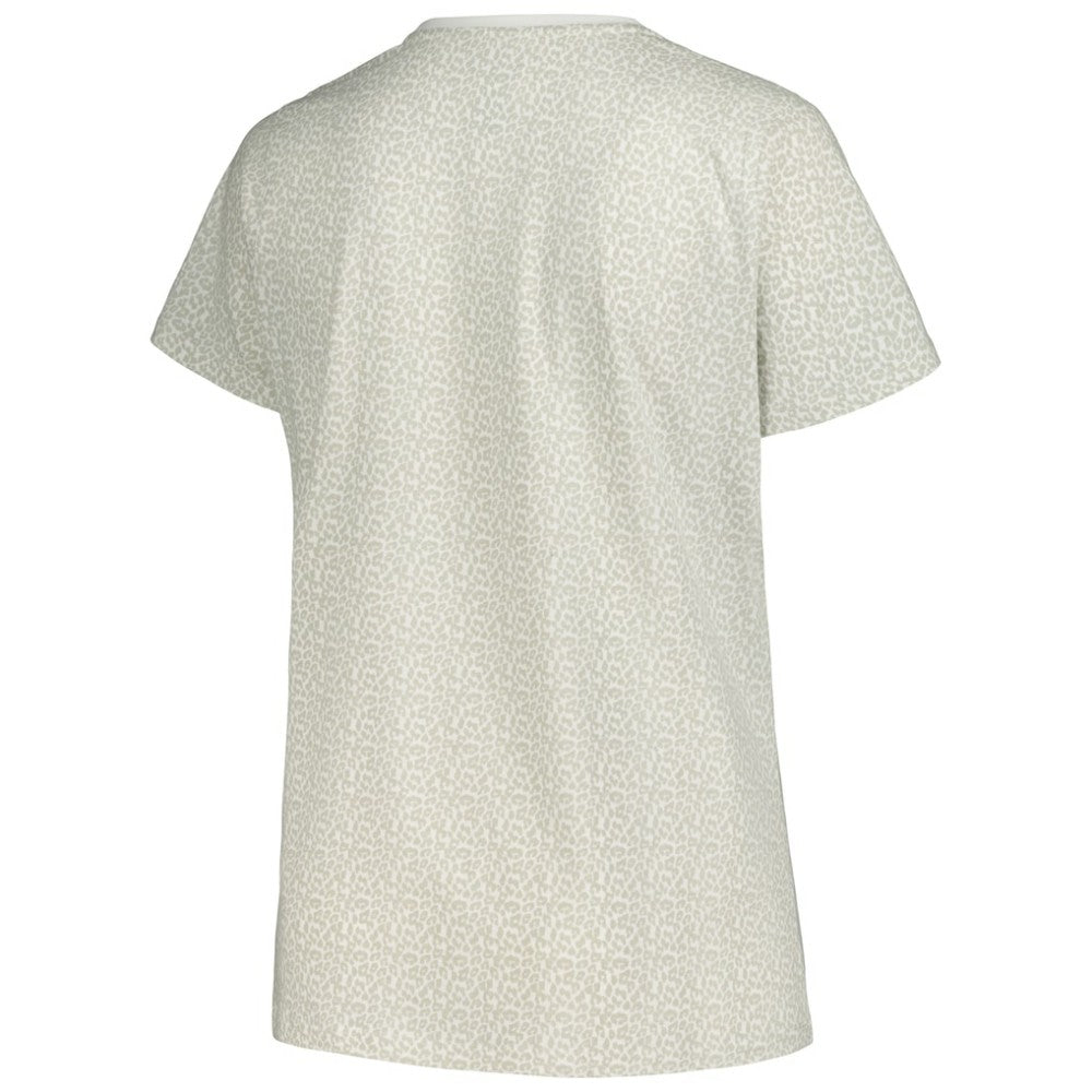 St. Louis Cardinals Profile Women's Plus Size Leopard T-Shirt - White - MLB Sale