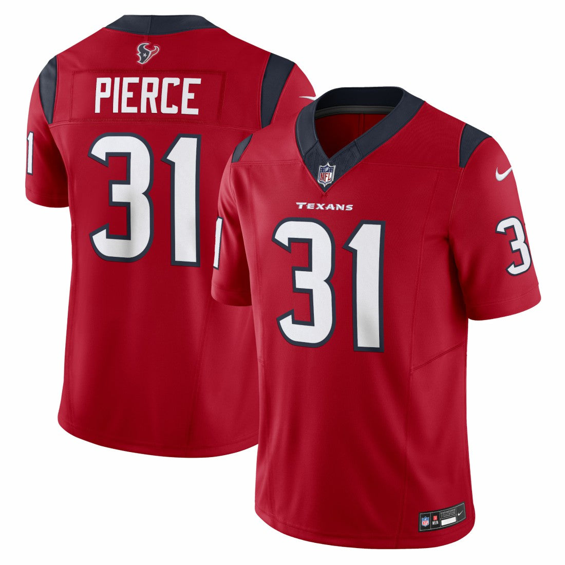 Nike Dameon Pierce Houston Texans Vapor F.U.S.E. Limited Jersey Red