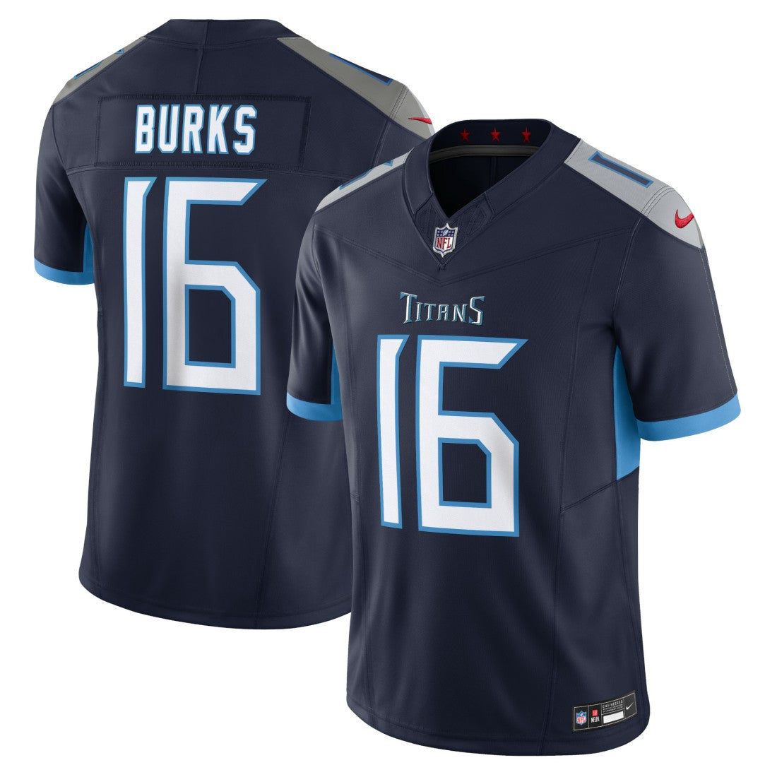 Nike Treylon Burks Tennessee Titans Vapor F.U.S.E. Limited Jersey Navy