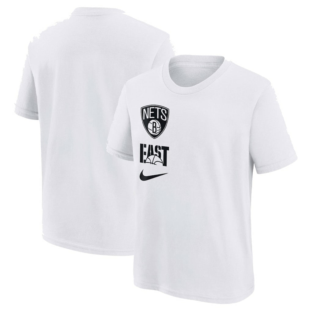 Brooklyn Nets Youth Vs Block Essential T-Shirt White | Nike