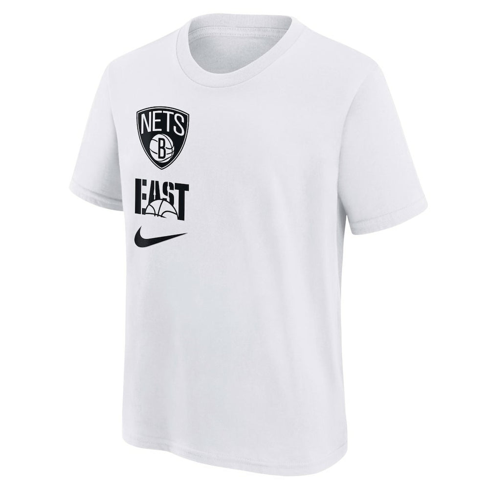 Brooklyn Nets Youth Vs Block Essential T-Shirt White | Nike