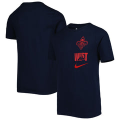 New Orleans Pelicans Youth Vs Block Essential T-Shirt Navy | Nike Lifestyle