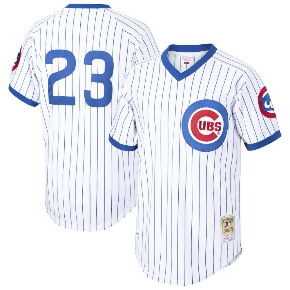 Ryne Sandberg Chicago Cubs Cooperstown Collection 1987 Authentic Player Jersey - White - MLB Sale