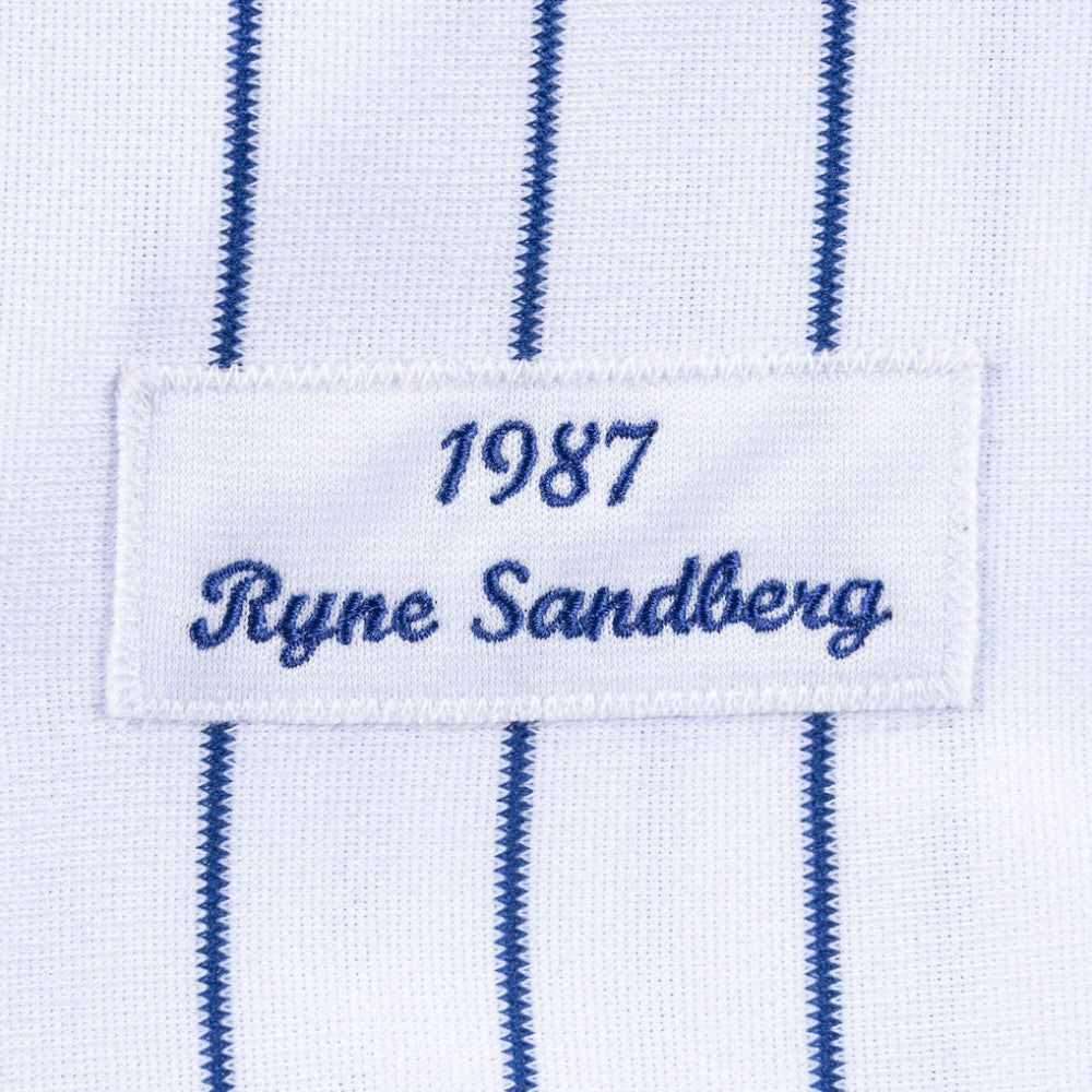 Ryne Sandberg Chicago Cubs Cooperstown Collection 1987 Authentic Player Jersey - White - MLB Sale