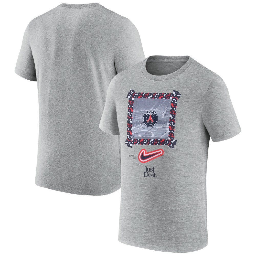 Paris Saint-Germain DNA T-Shirt Heather Gray - Nike Discount