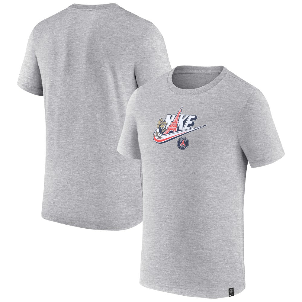 Paris Saint-Germain Futura T-Shirt Heather Gray - Nike outlet