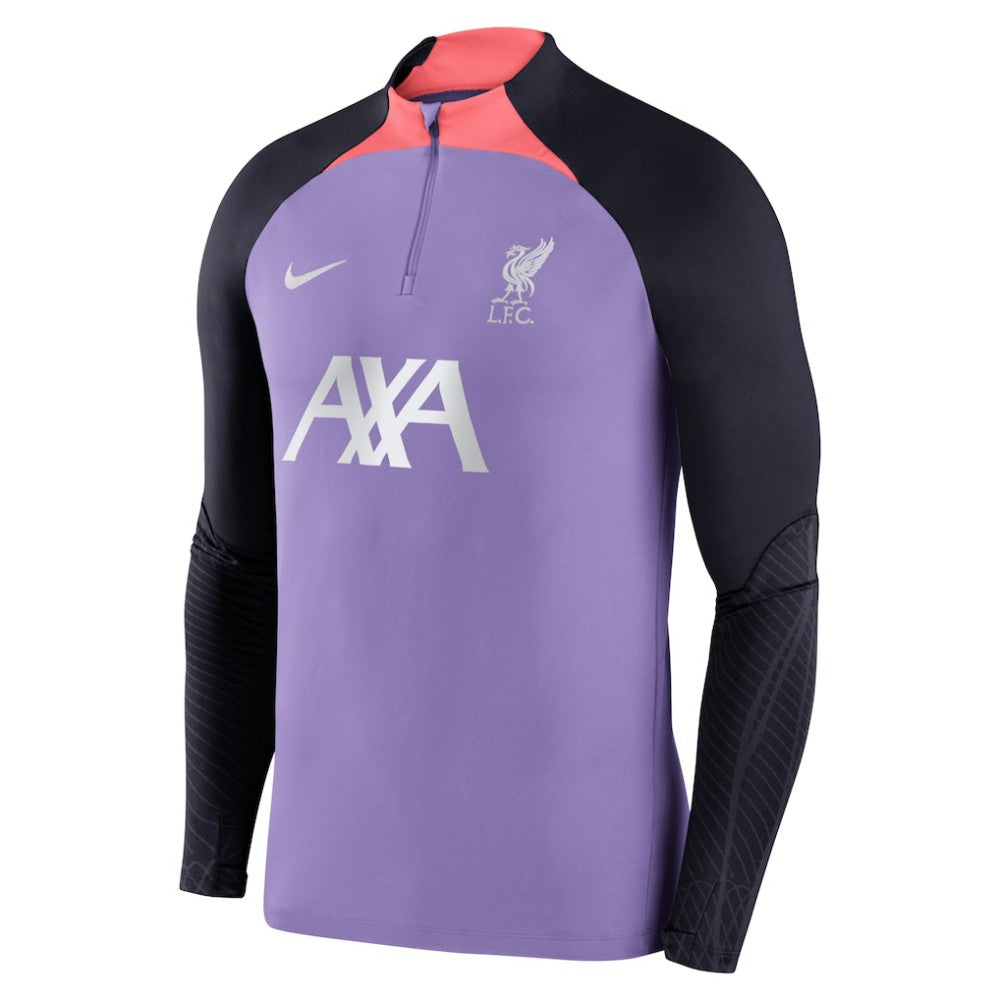 Liverpool Strike Drill 2023/24 Performance Quarter-Zip Long Sleeve Top Purple - Nike