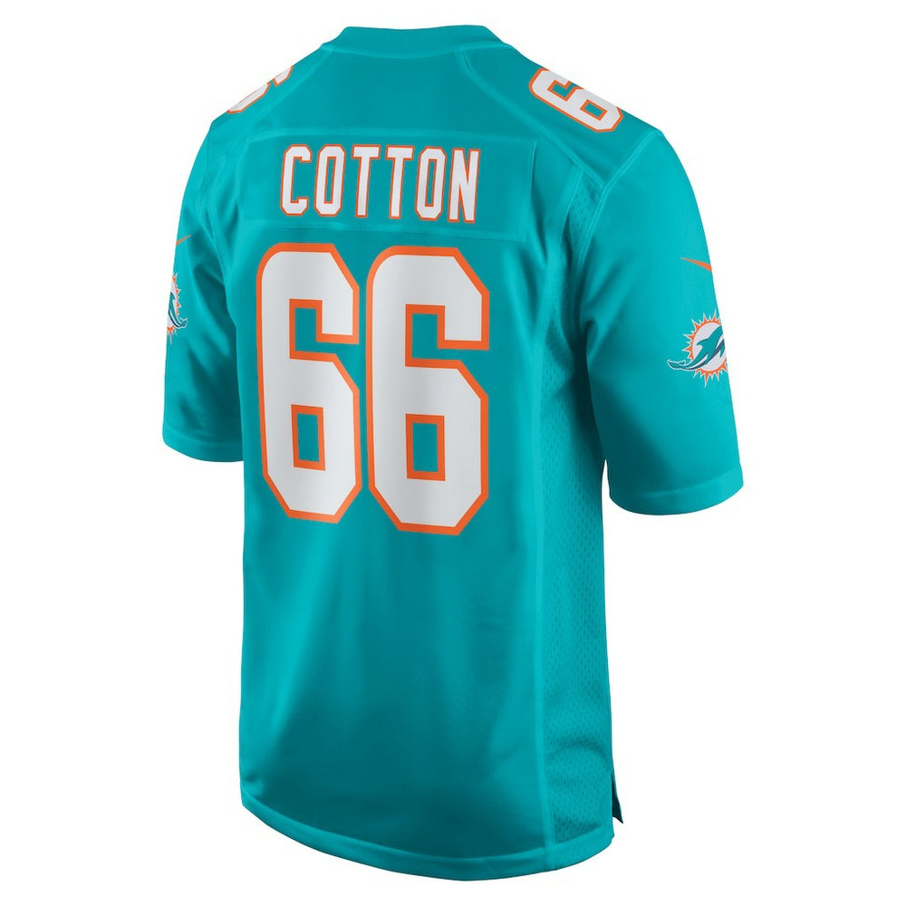 Nike Lester Cotton Sr. Miami Dolphins Home Game Player Jersey Aqua