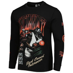 Cincinnati Bengals x BlaCkOWned Unisex Stripes Don't Come Easy Long Sleeve T-Shirt Black