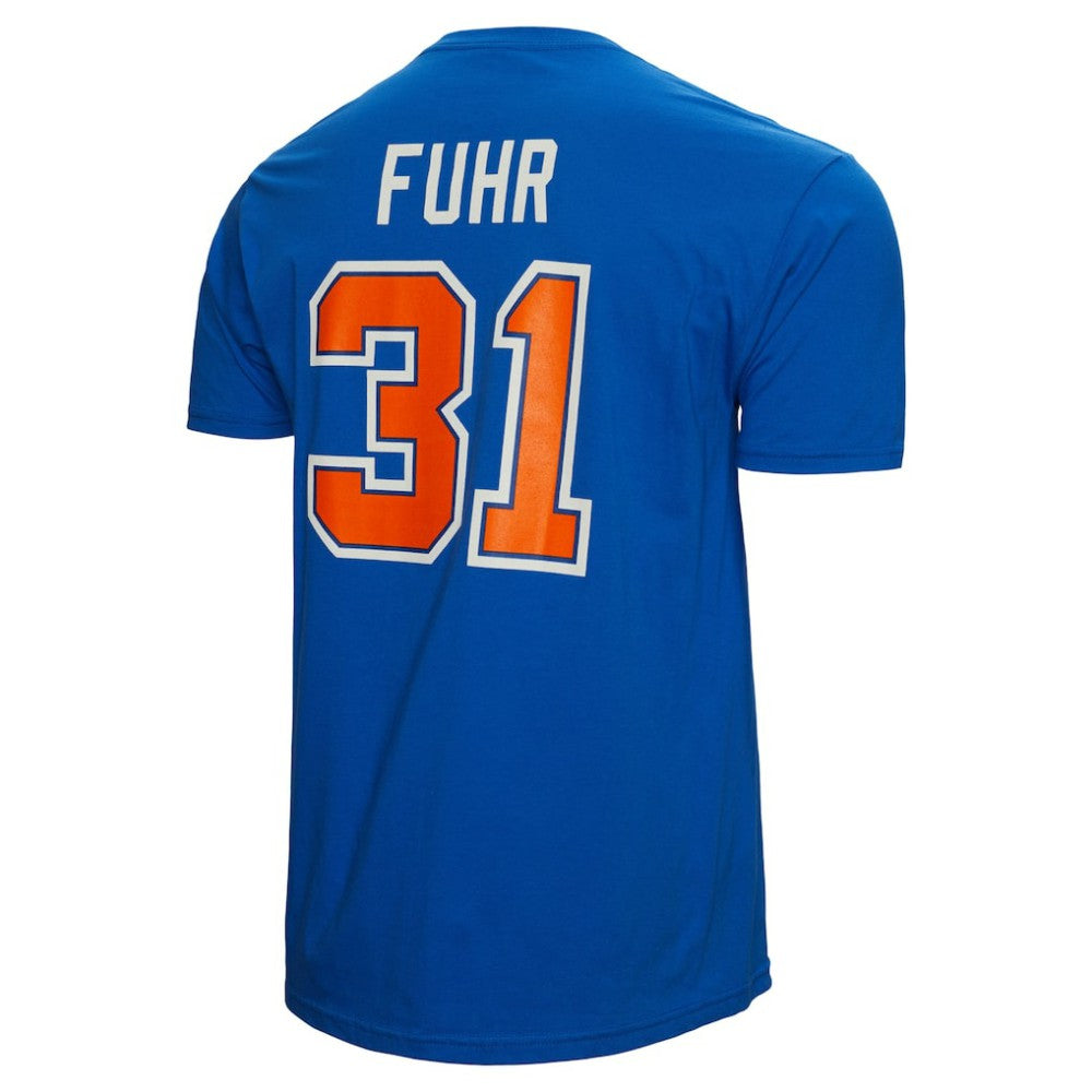 Grant Fuhr Edmonton Oilers Mitchell & Ness Name & Number T-Shirt - Royal - NHL 5291294