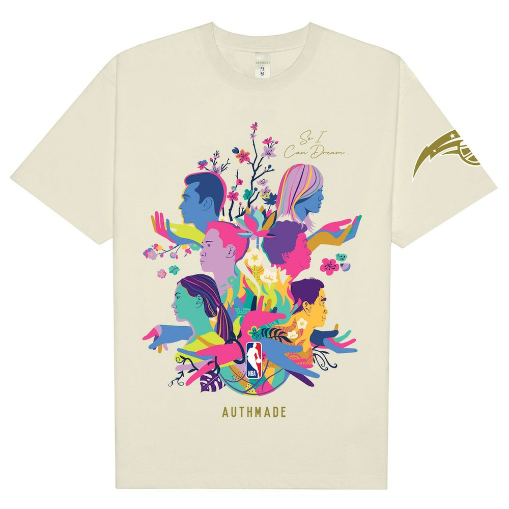 Orlando Magic AUTHMADE x NBA Unisex AAPI Dreamers T-Shirt Cream