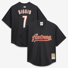 Craig Biggio Houston Astros Mitchell & Ness Authentic Batting Practice Jersey - Black - Mitchell & Ness Discount