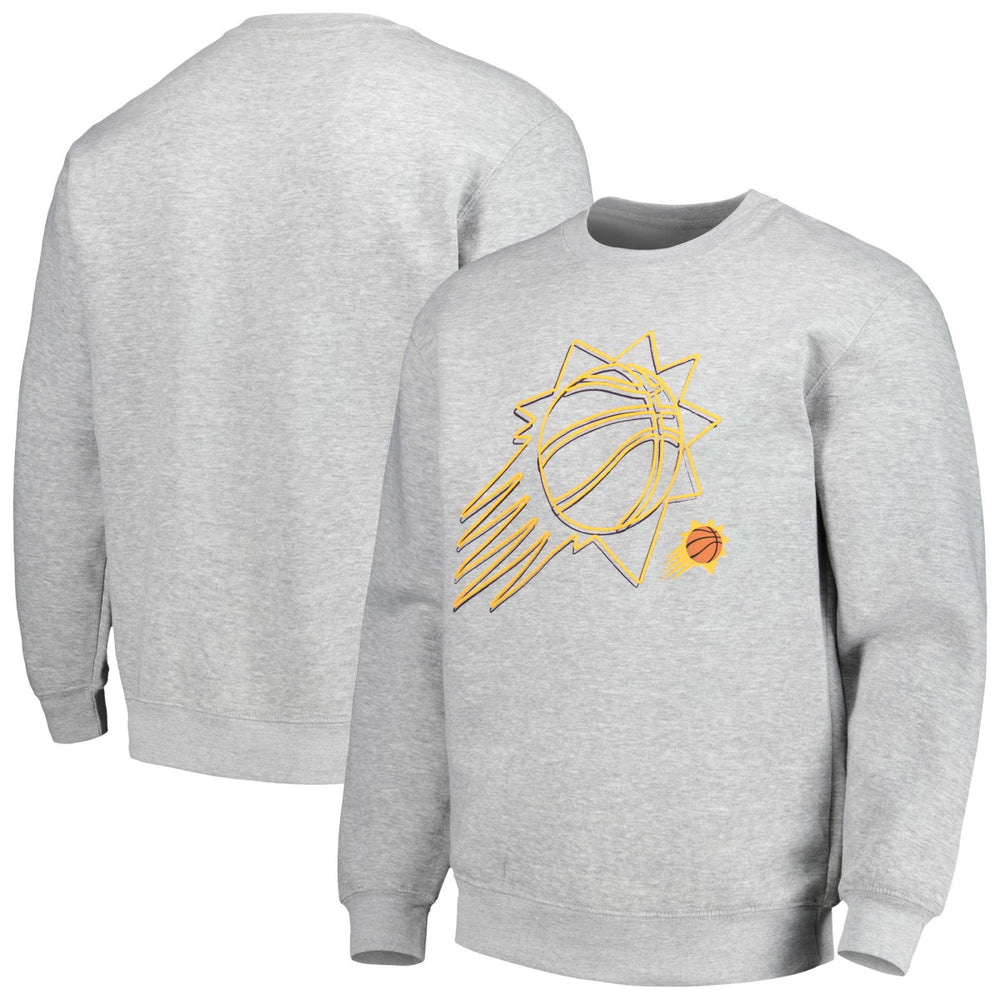 Phoenix Suns Stadium Essentials Unisex Element Logo Pop Pullover Sweatshirt Heather Gray