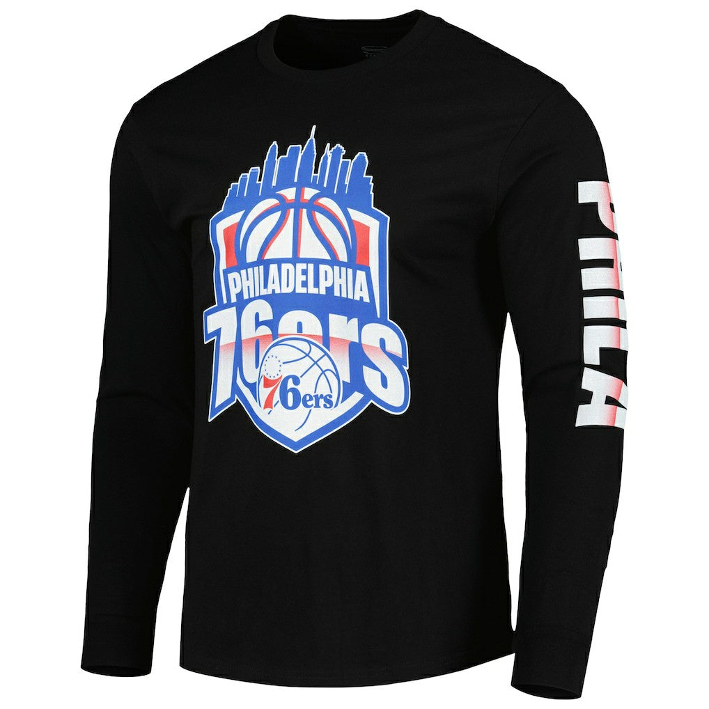 Philadelphia 76ers Stadium Essentials Unisex NBA Crest Long Sleeve T-Shirt Black