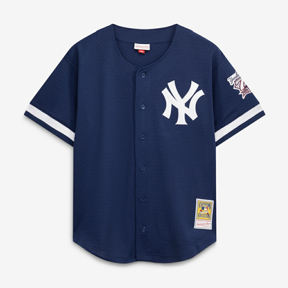 Mariano Rivera New York Yankees Mitchell & Ness Cooperstown Collection Mesh Batting Practice Button-Up Jersey - Navy - New Era Sale