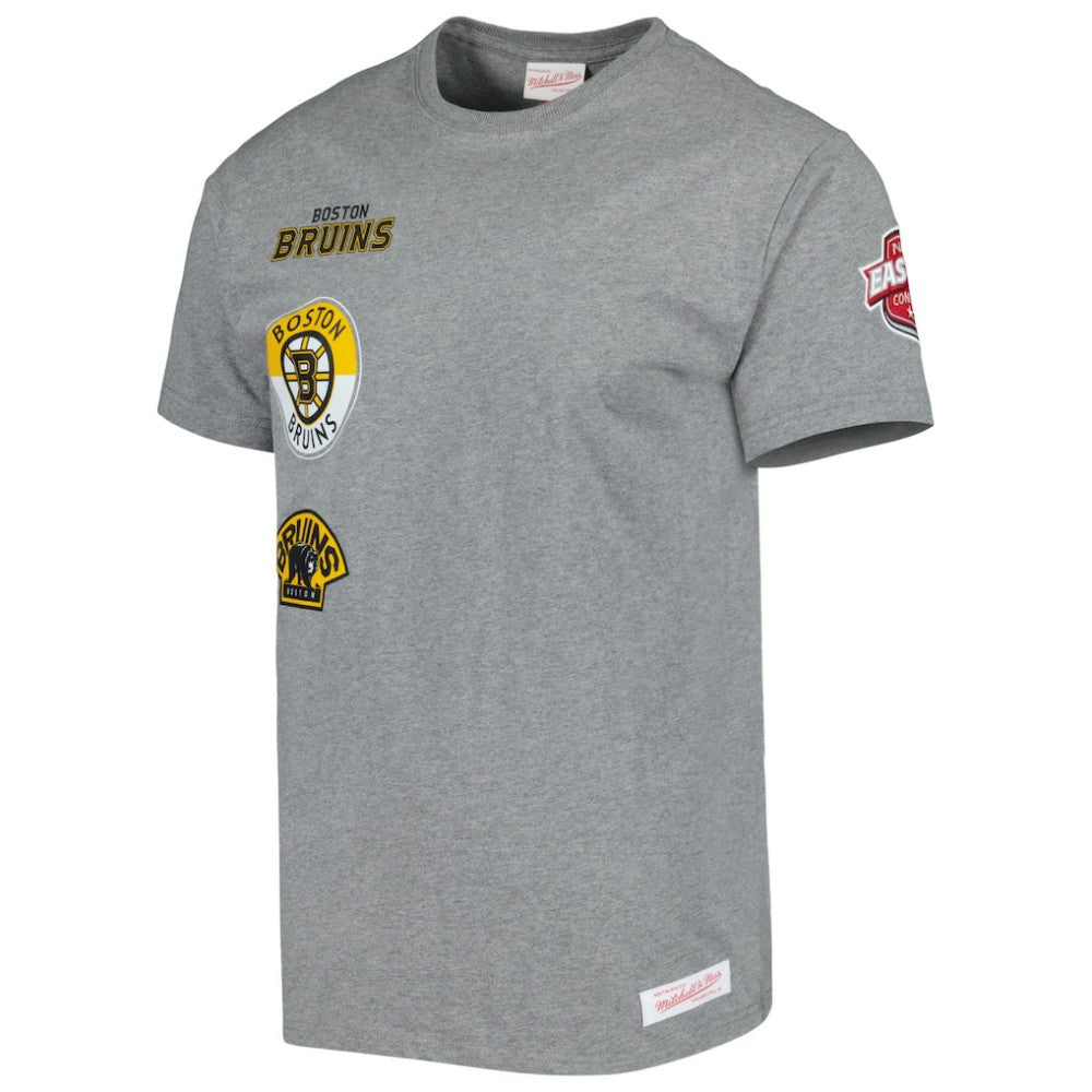 Boston Bruins Mitchell & Ness City Collection T-Shirt - Heather Gray - NHL 5293992