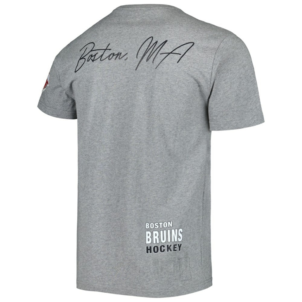 Boston Bruins Mitchell & Ness City Collection T-Shirt - Heather Gray - NHL 5293992