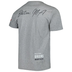 Boston Bruins Mitchell & Ness City Collection T-Shirt - Heather Gray - NHL 5293992